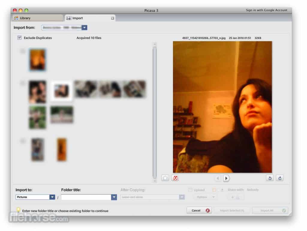 Picasa for Mac Preview App