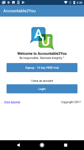Accountable2You 1.85 for MAC App Preview 1