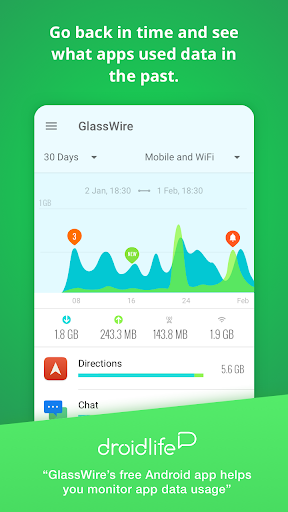 GlassWire Data Usage Monitor 1.2.303r for MAC App Preview 2