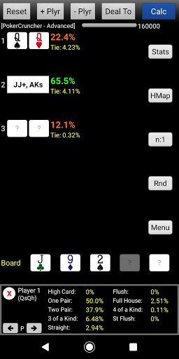 pokercruncher poker odds calculator by pokercruncher