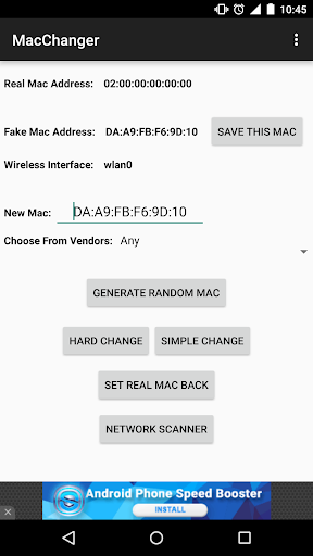 Wifi Mac Changer 3.8 for MAC App Preview 1