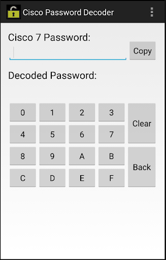 Password Decoder for Cisco 1.1 for MAC App Preview 1