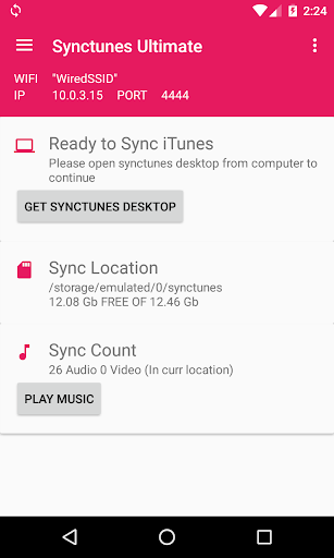 Sync iTunes to android Free 1.3 for MAC App Preview 1