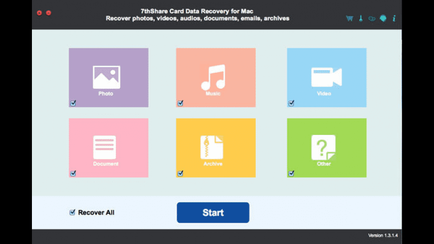 7thShare Card Data Recovery preview