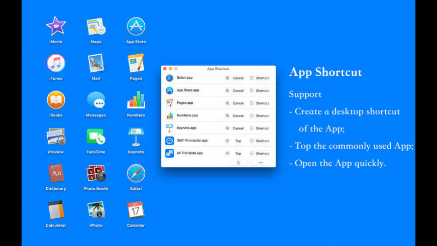 App Shortcut preview