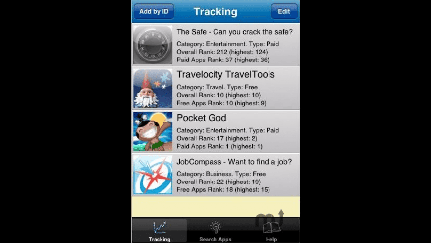 App Tracker x10 preview