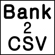 Bank2CSV icon