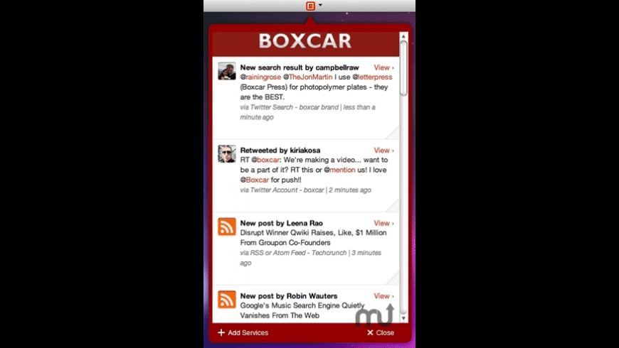 Boxcar preview