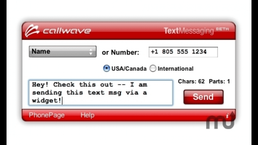 CallWave Text Messaging preview
