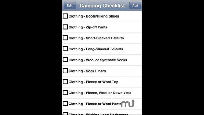 Camping Checklist preview