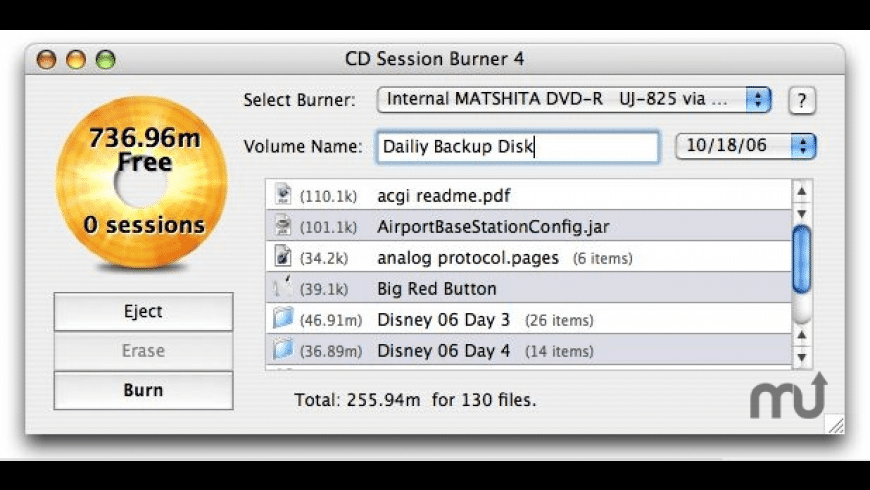 CD Session Burner preview