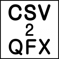 CSV2QFX icon