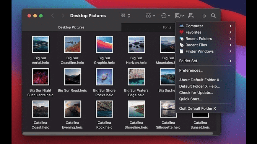 Default Folder X preview