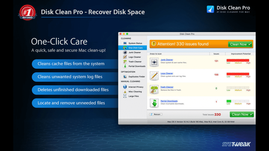 Disk Clean Pro preview
