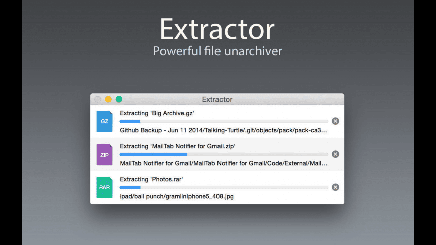 Extractor preview