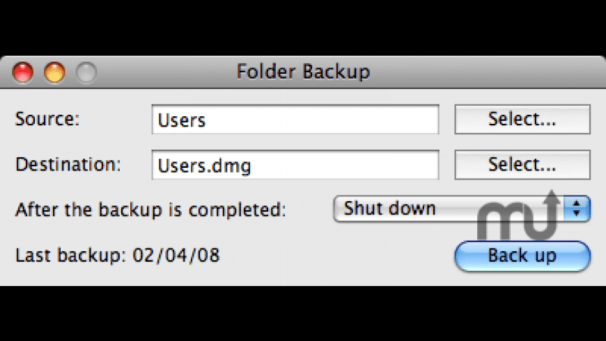 Folder Backup preview