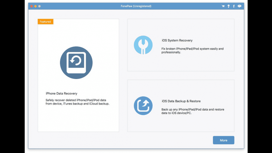 FonePaw iPhone Data Recovery preview