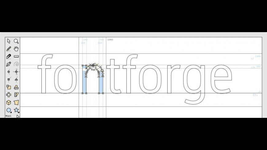 FontForge preview