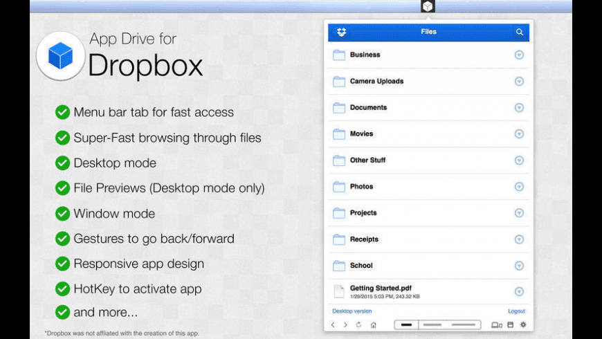 iDownload for Dropbox preview