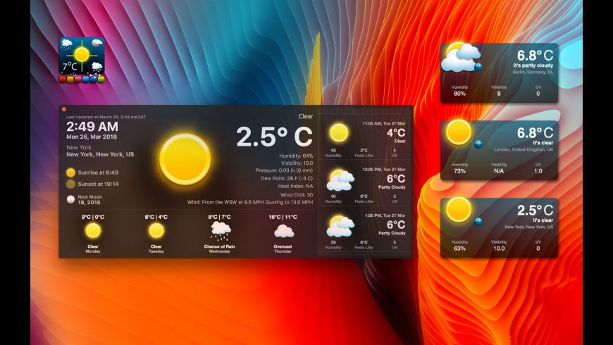 Live Dock Weather preview
