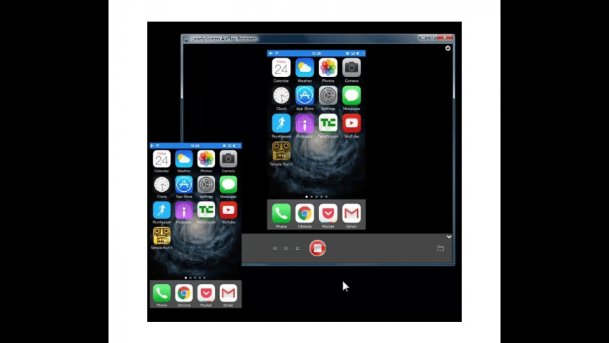 LonelyScreen AirPlay Receiver preview