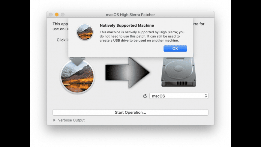 macOS High Sierra Patcher preview