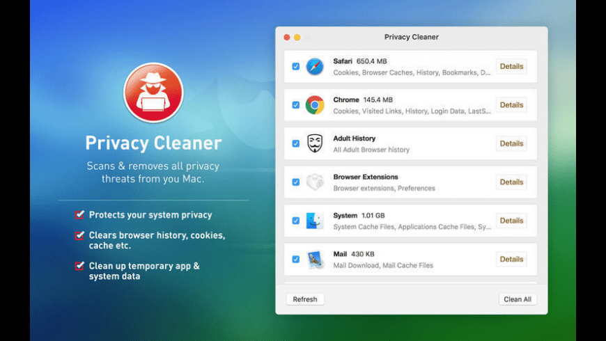 Privacy Cleaner preview