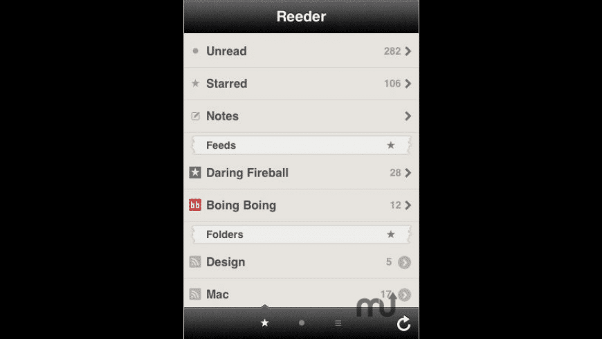 Reeder preview
