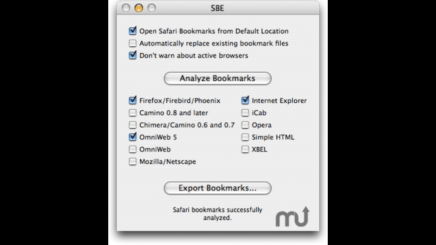 Safari Bookmark Exporter preview