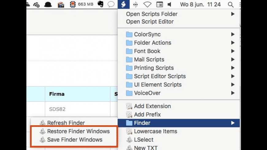 Save and restore Finder windows preview