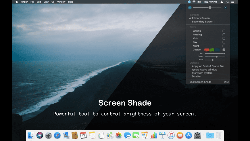 Screen Shade preview