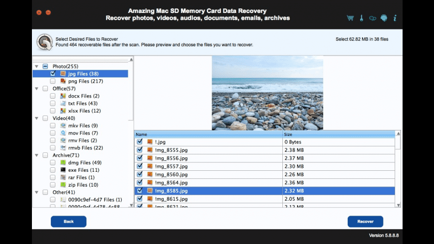 SD Memory Card Data Recovery preview