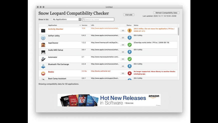 Snow Leopard Compatibility Checker preview