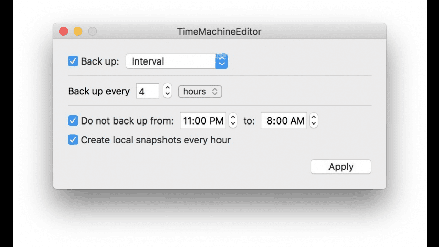TimeMachineEditor preview