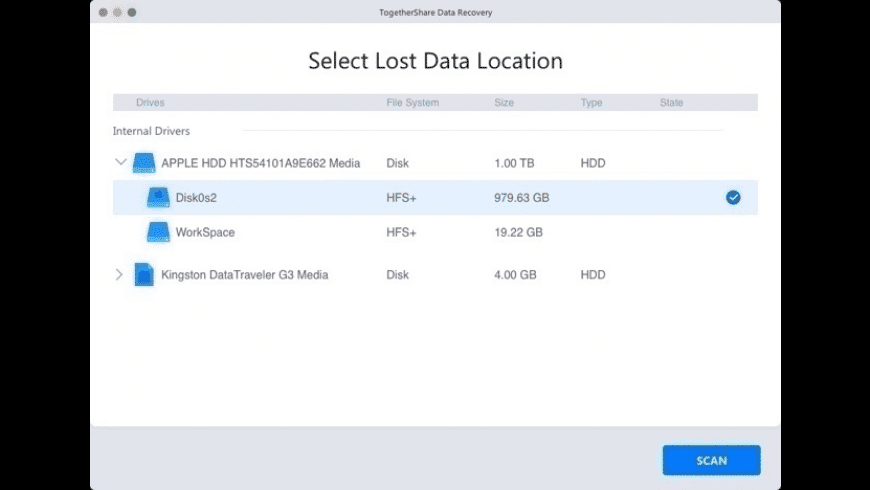 TogetherShare Data Recovery preview