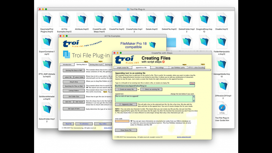 Troi File Plug-in preview