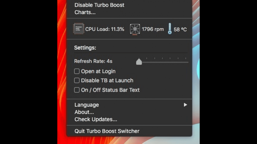 Turbo Boost Switcher preview