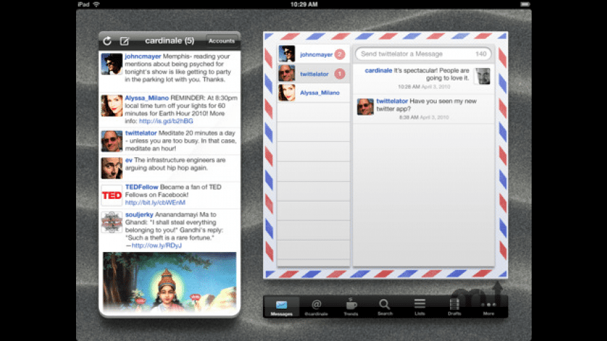 Twittelator for iPad preview
