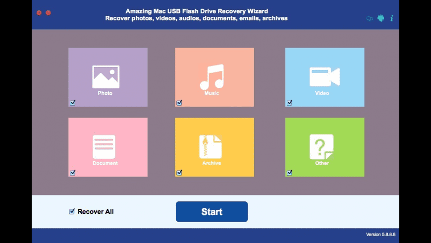 USB Flash Drive Recovery Wizard preview