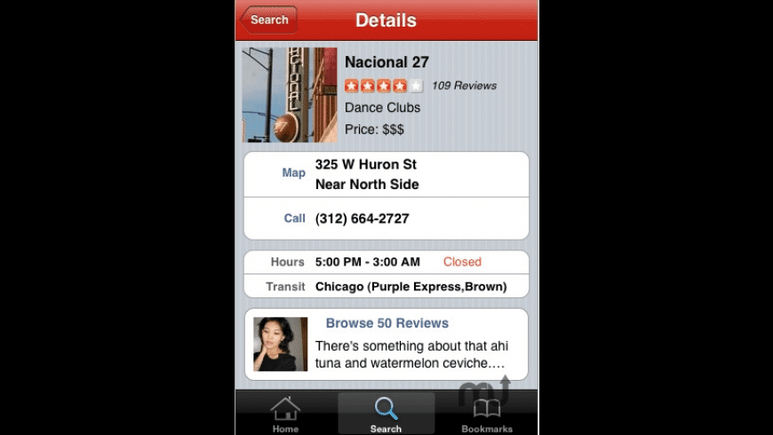Yelp preview