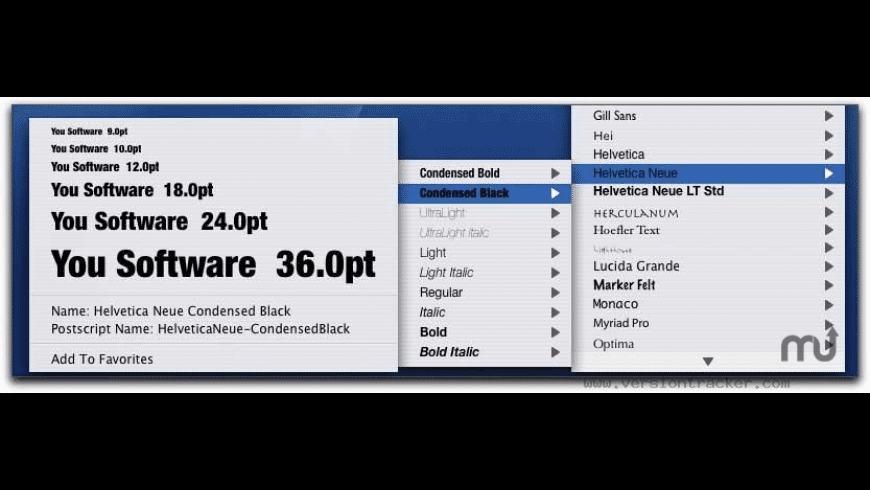 You Control: Fonts preview